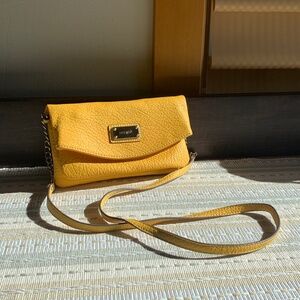 ‼️ Host Pick ☀️ Nine West Cross Body Flap Pocket Bag - Yellow - Size small✨✨✨